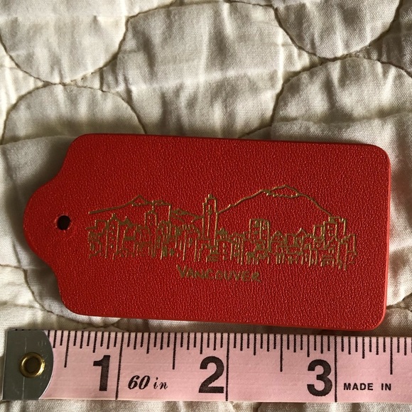 Coach Accessories - Coach hangtag Vancouver Canada skyline